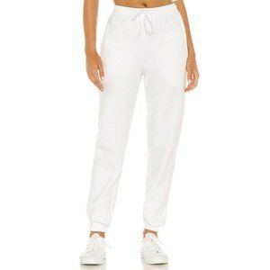 SNDYS LOUNGE Luxe Sweatpants White Drawstring XS